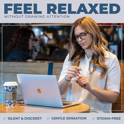 ANXIETY BRACELET for All-Day Stress Relief and Positive Mental Focus; Multiple Sizes and Colors3