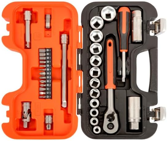 Bahco S330 Socket Set 34 Piece 1/4 and 3/8 Square Drive [Energy Class A]