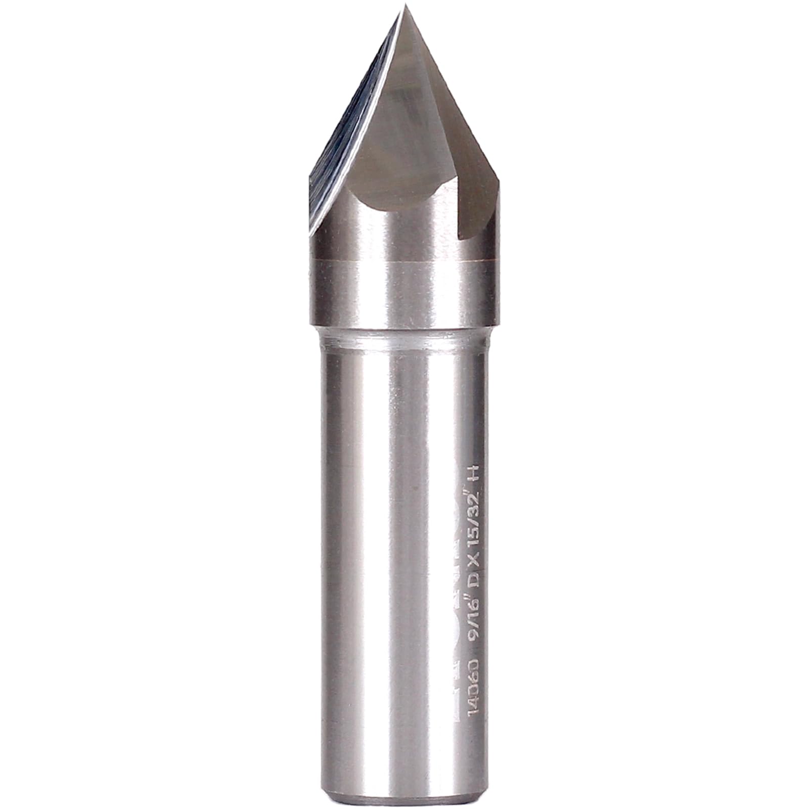 Yonico Solid Carbide V Groove Router Bit 60 Degree 1/2-Inch Shank 14060