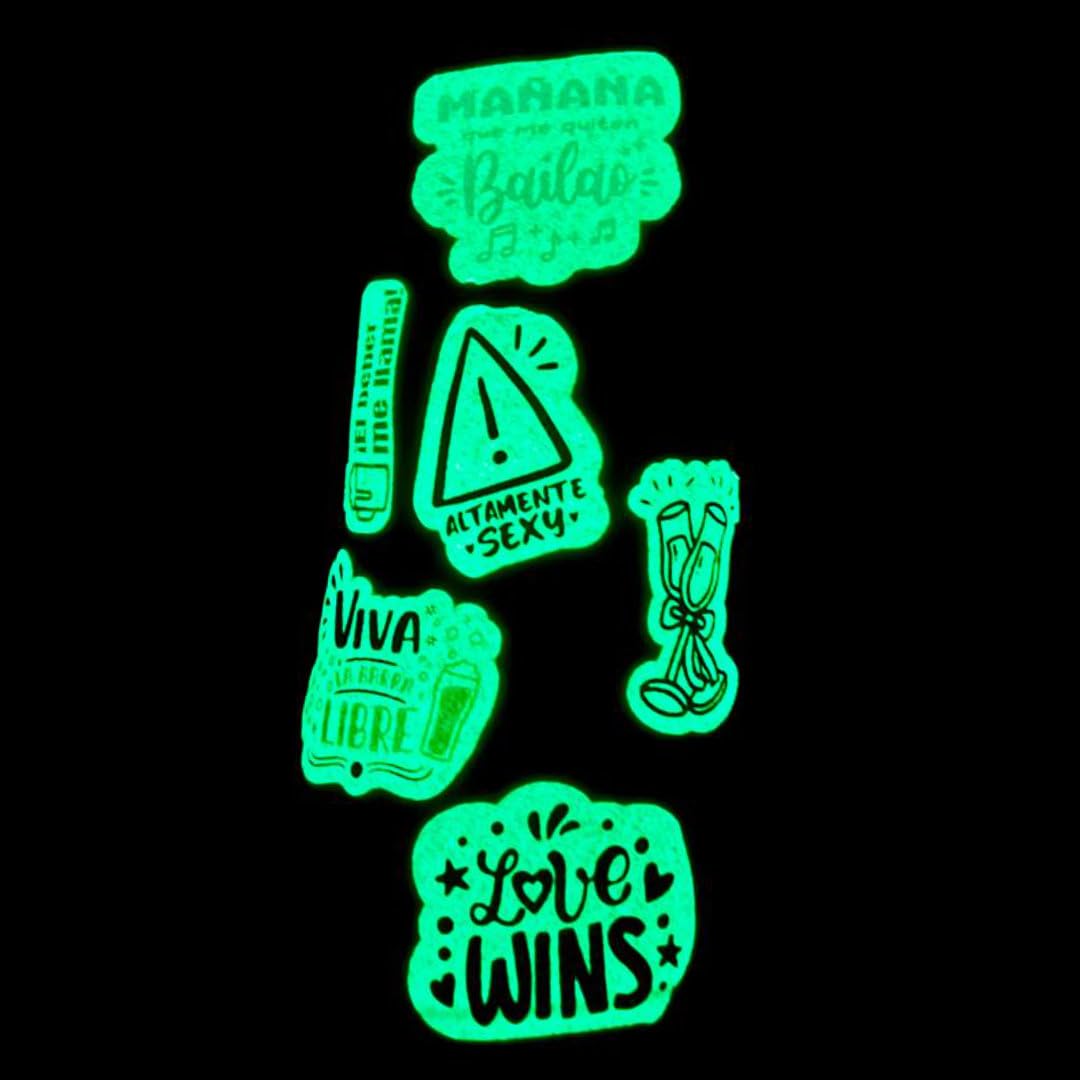 Tatuajes temporales Fluorescentes para Bodas - Más de 130 Calcomanías Fluorescentes con diseños variados