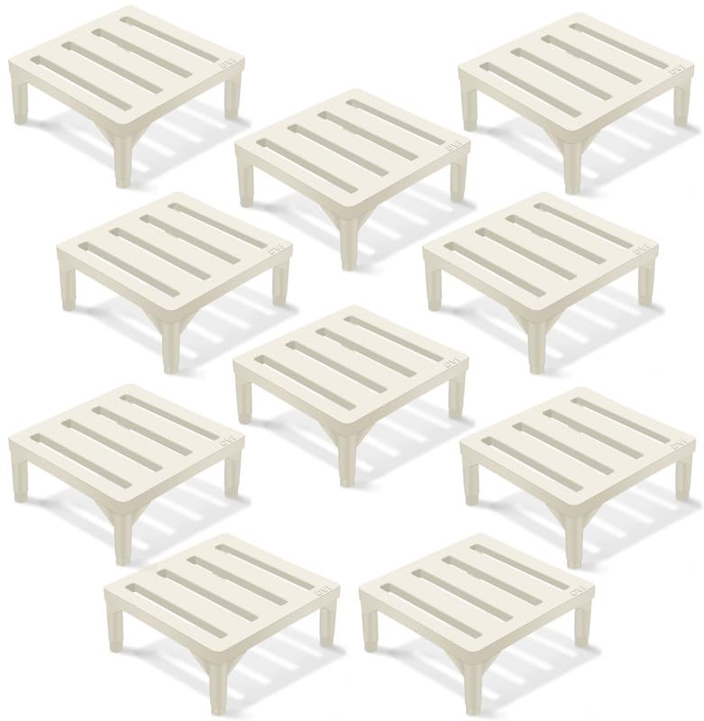 Image of DVI Heavy Duty Plant Stand, White, Pack of 10