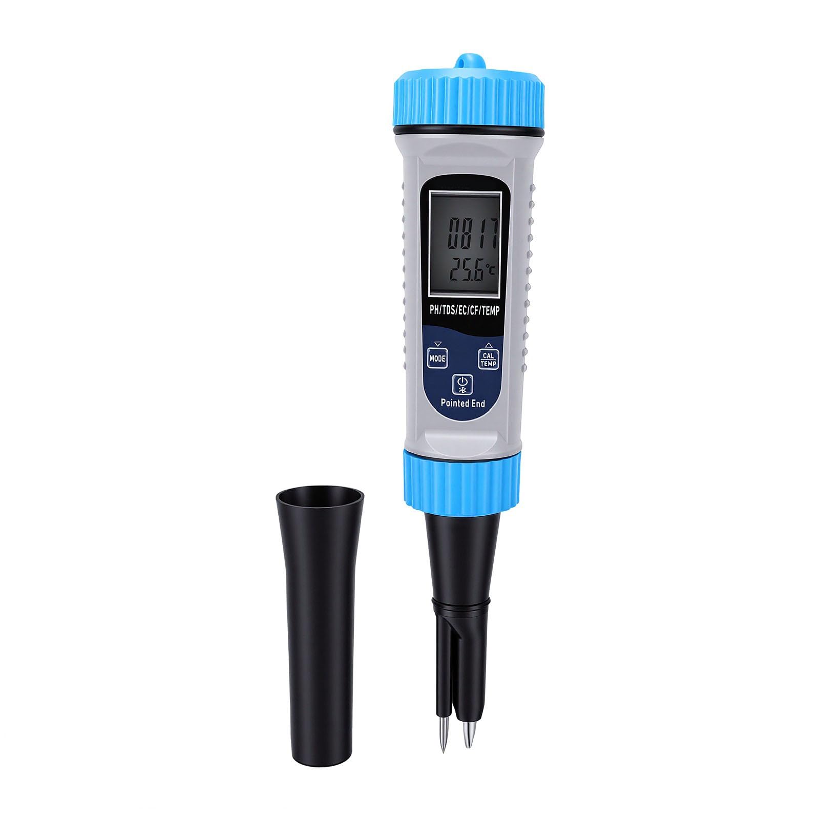 Generic Medidor de PH de Alimentos de Alta Precisión con Conectividad Bluetooth para Medir Queso, Carne, Frutas y Verduras