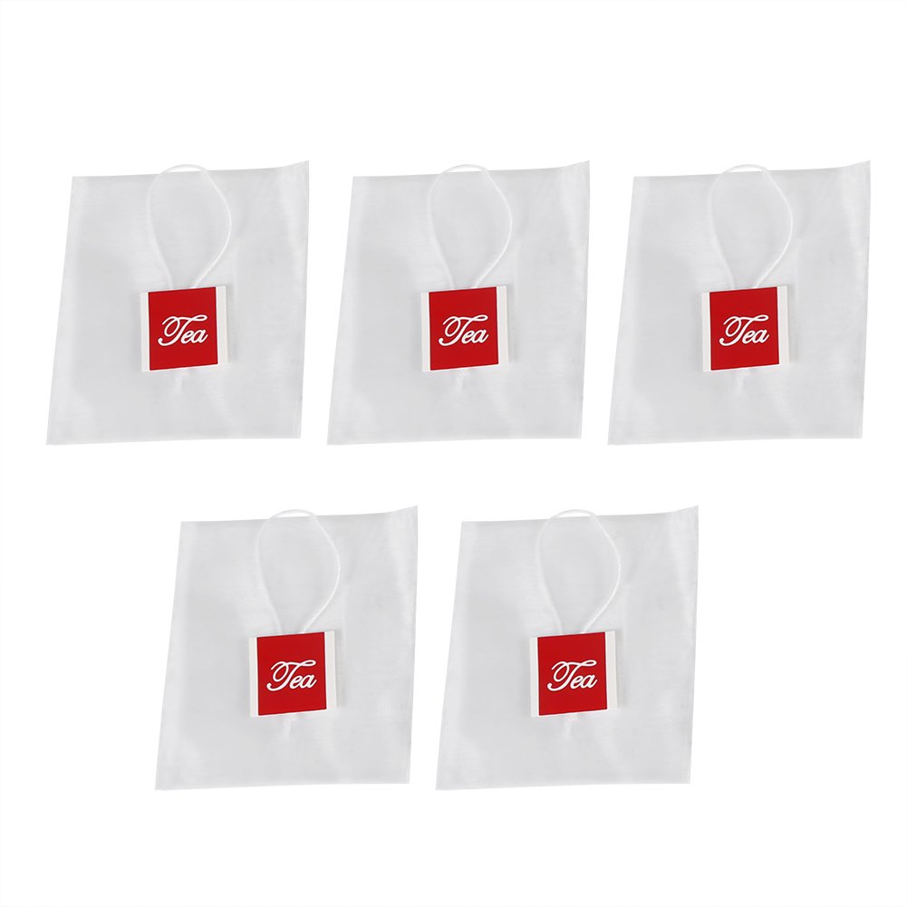 100 Bolsas de Infusión de té de Nailon, Material Premium, Fácil de Sellar, Resistentes Al Calor, Bolsas de Infusión de té para té Casero, Guisos, Sopas