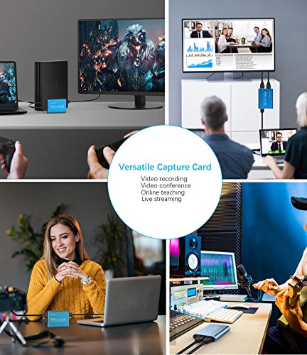 AOBOCO Game Capture Card mit HDMI-Loop-Out, 4K 60FPS USB3.0-Vide Capture Karte für Streaming, 4K-Videoaufzeichnung… – Bild 7