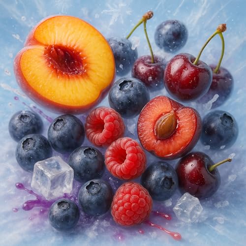Açaí melocotón frambuesa Ice aroma concentrado líquido Sasami vegano 100ml 3