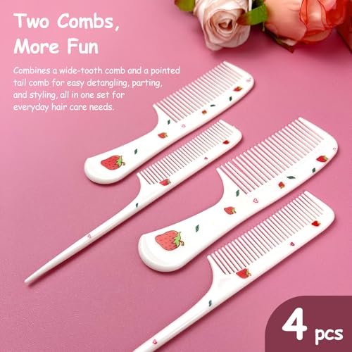Set de Peines Mini Cute con Diseño de Fresa – 2 Piezas miniatura 3