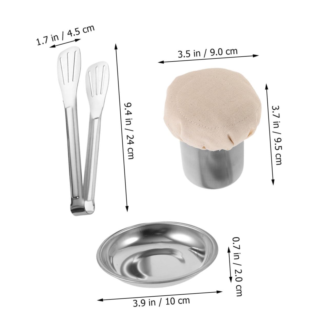 FUNOMOCYA 1set Restaurant Pancake Oil Brush Food Tongs and Practical Tray Oil Wiper Jar for Cooking Delicious Pancakes and Chinese Dishes