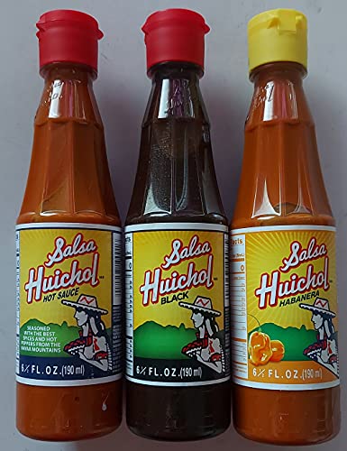 SALSA HUICHOL VARIETY PACK (3 PACK) HOT, HABANERA, AND NEGRA