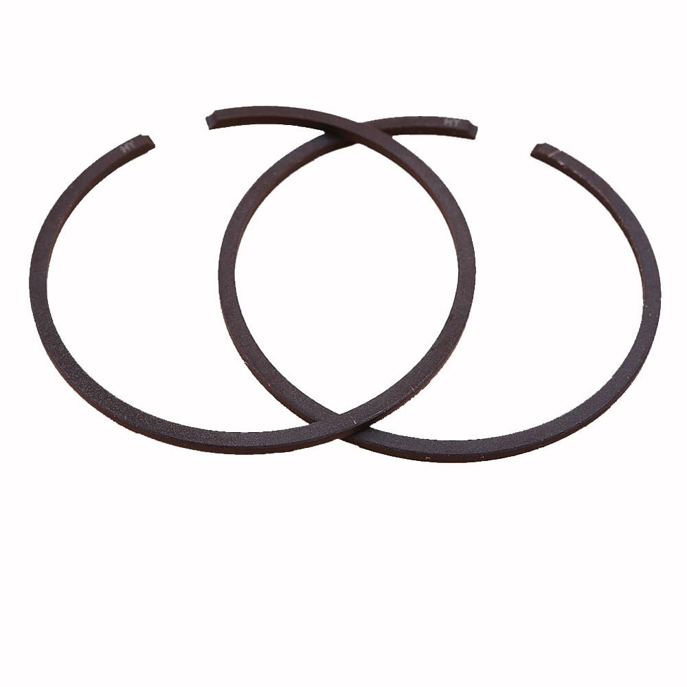 2 pezzi Anello pistone 46/47/48/49/50/51/52/54/56/58/60X1,5mm Motosega Decespugliatore Soffiatore Parti Anello pistone standard(52X1.5mm)
