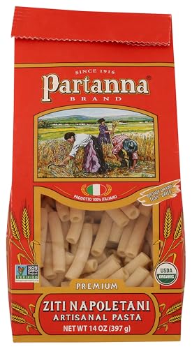 Partanna Organic Premium Ziti Napoletani Italian Pasta, 14 Oz