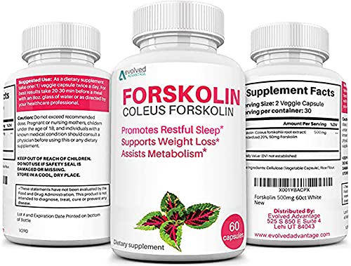 Premium 100% Pure Forskolin Extract, Supports Healthy Weight Loss, Helps Boost Metabolism, & Promotes Energy Levels. 500mg of Coleus Forskolin per Serving. Visit The EVOLVED ADVANTAGE Store
