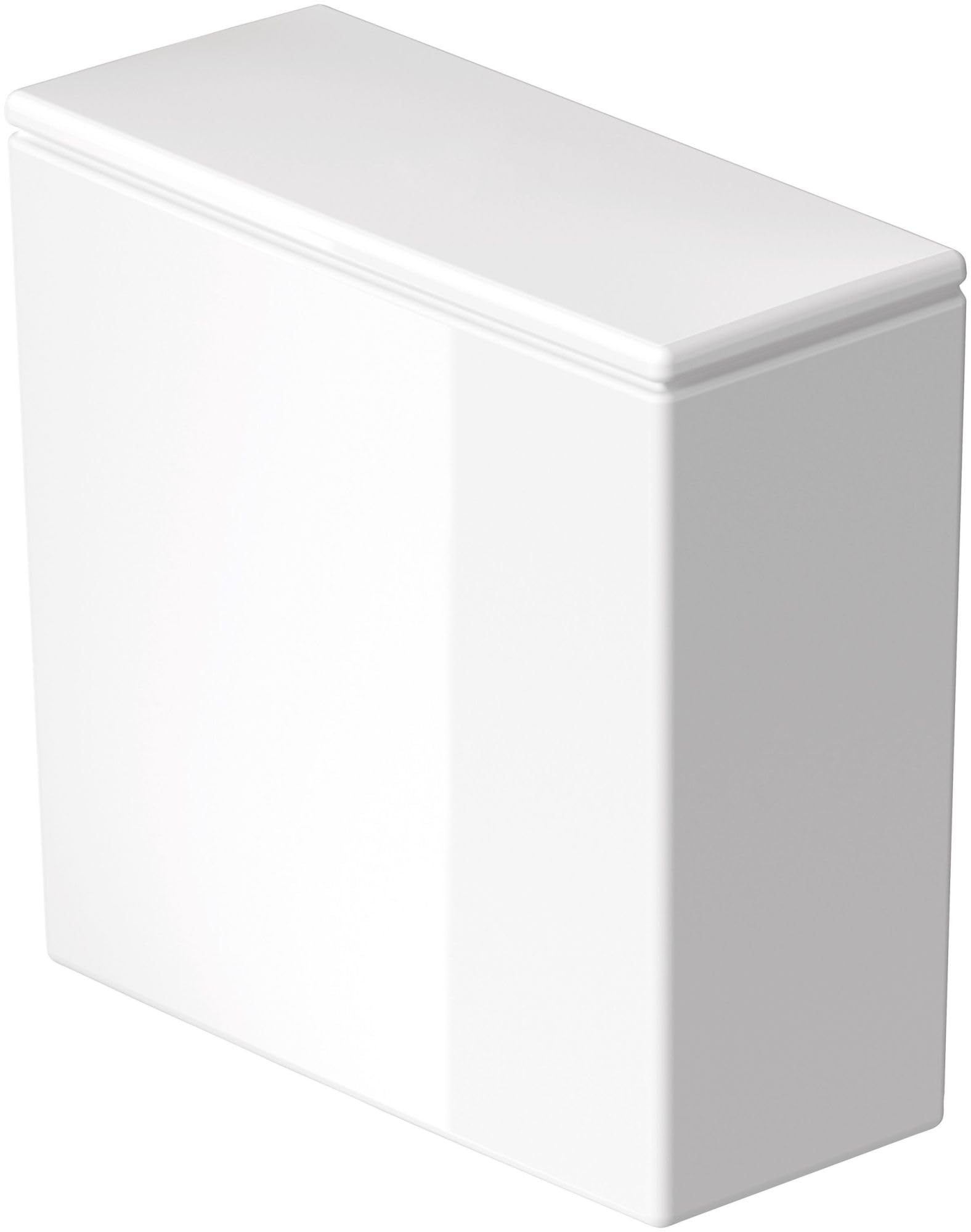 Duravit 093520-L DuraStyle 1.28 GPF Toilet Tank Only with Left Hand Lever - White