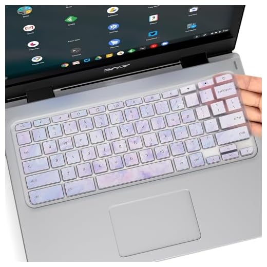 Keyboard Cover for 11.6" Acer Chromebook R11 311 511 512 CP311 C732 C733 C738T CB3-132 / Chromebook R13 713 / Chromebook 14 314 514 714 / Chromebook 15 CB315 CB3-531 CB3-532 CB5-571 -Marble