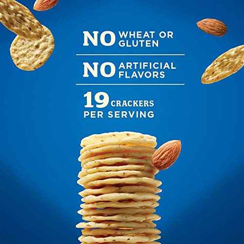 Image of Blue Diamond Almonds Nut-Thins Gluten Free Cracker Crisps, Original, Family Size, 7.7 oz (Pack of 3)