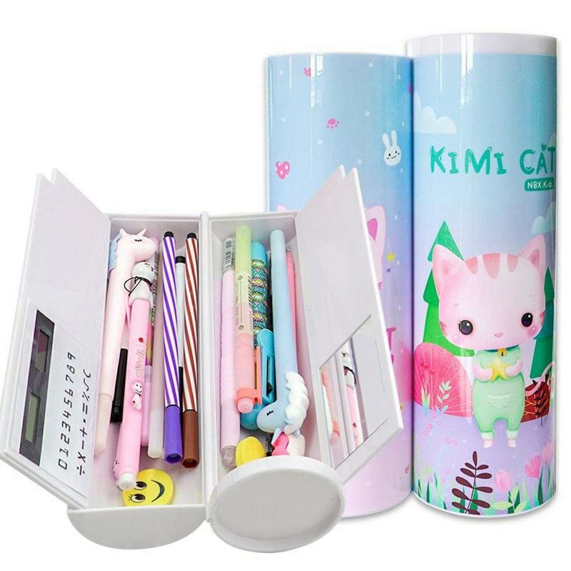 PELEDIANSTAR Multipurpose Pencil Box with Password Lock for Student Big Size Cartoon Printed Pencil Case, Birthday Gift for Kids, Multicolor (Pack of 1)