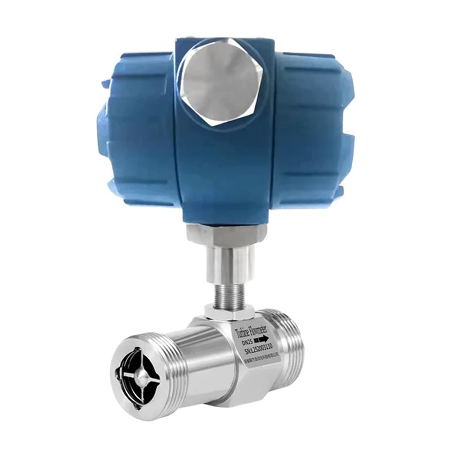 KSZHZYMGX Flow Sensor 0-10V 4-20mA Flow Meter Thread Connection Flowmeter(DN4)