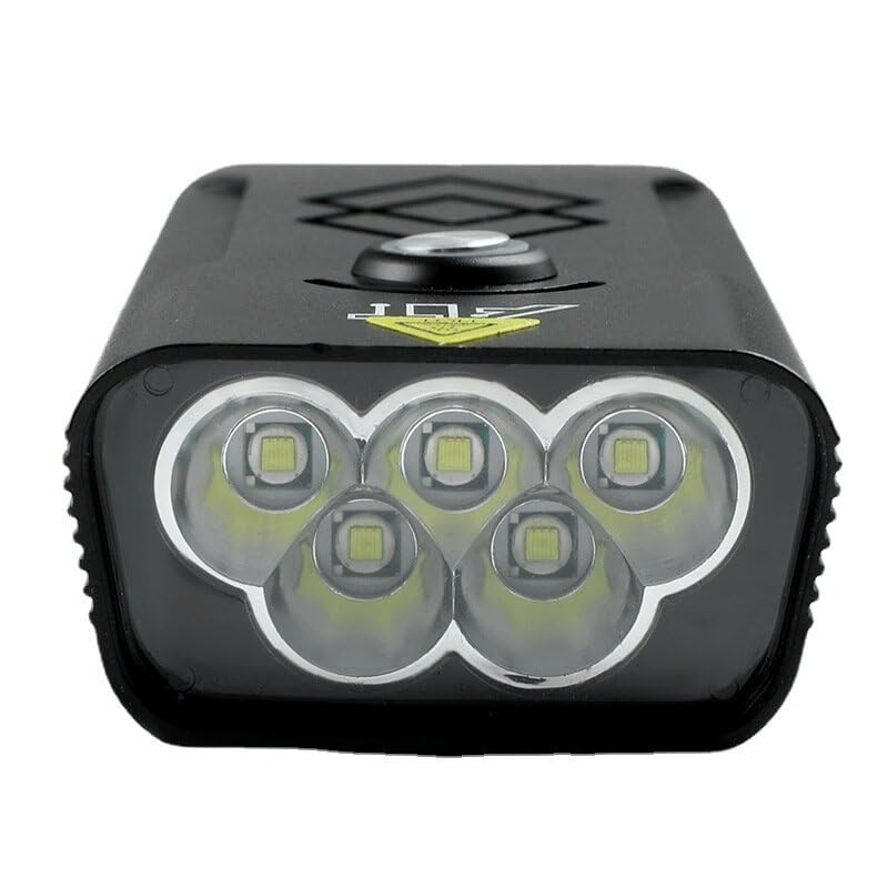 WnewTools LED Ultrabright Bicycle Light & Taillight Set, MTB Bike Headlamp Bead Flashlight Night Riding Outdoor Lighting Rotary Lamp Saddle Rear Light Bike Accessories