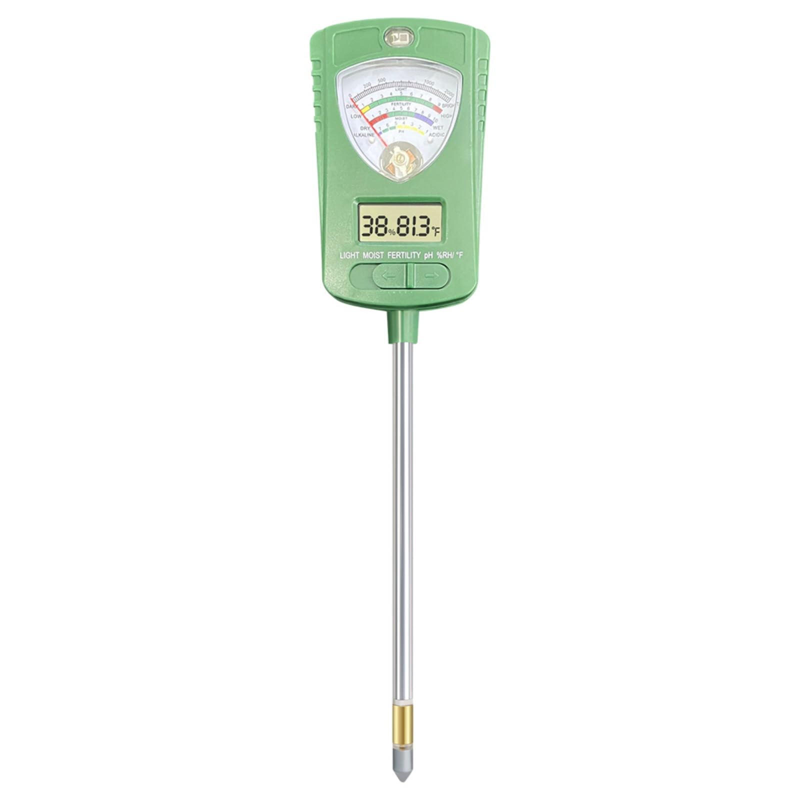 Kalttoy Light Multi-Function Soil Meter For Accurate Detection Of Soil Conditions Including And Temperature Great For Gardeners Agricultural Monitor