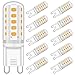 G9 LED Dimmbar Lampen 5W Ersatz für 33W 40W Halogenlampe - Warmweiß 2700K Led glühbirnen - G9 Sockel Led Birne Leuchtmittel, 400LM,AC 220-240V, 10er Pack