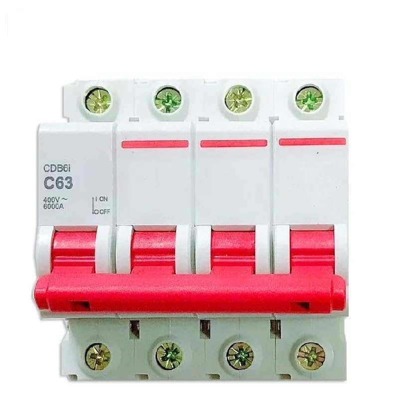 Disjoncteur miniature MCB 6KA type C triphasé 3P 6A pour circuit électrique 400V