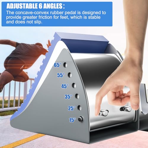 Supvision Startblock Bahn Feld Multifunktionsbahn Startblöcke für Sprinten 6 Winkel verstellbare Pedale Aluminium Laufblöcke für Leichtathletik Kunststoff Startbahn Aschenbahn