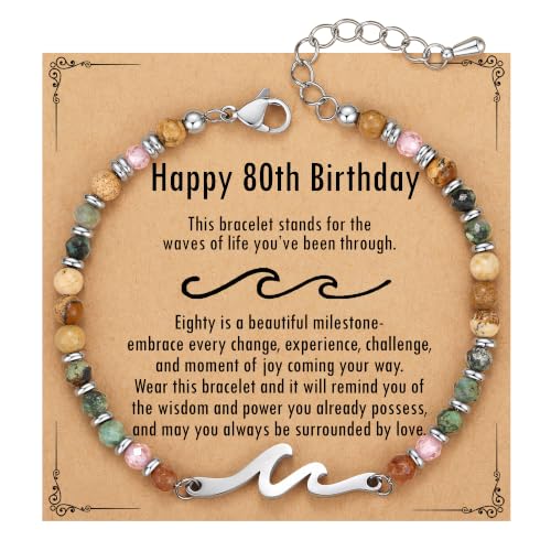Image of TONY & SANDY Friend Gifts for Women, Unique Birthday Gifts for Women, Sister Gift from Sister, Wave Bracelet, Christmas Stocking Stuffers for Woman Female, Bestie Friendship Bracelets