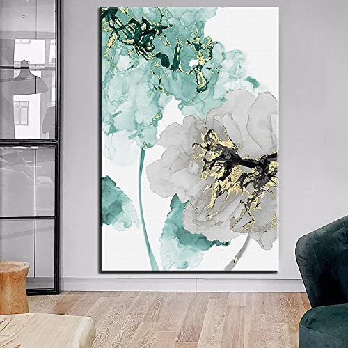 Peinture fleur abstraite KEBIA pour déco murale zen - 2