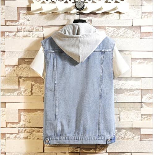 Veste d'extérieur en denim vintage déchiré style décontracté