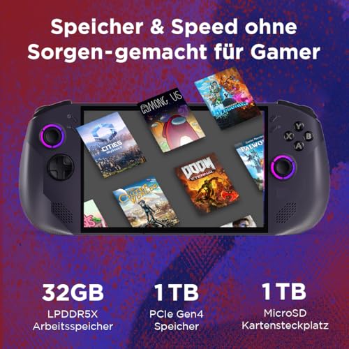 Legion Go S 8ARP1 AMD Ryzen Z2G WUXGA SSD STEAMOS NEBULA - 1.000 GB - 20,3 cm (83L30031GE) - Notebook - Immagine 5