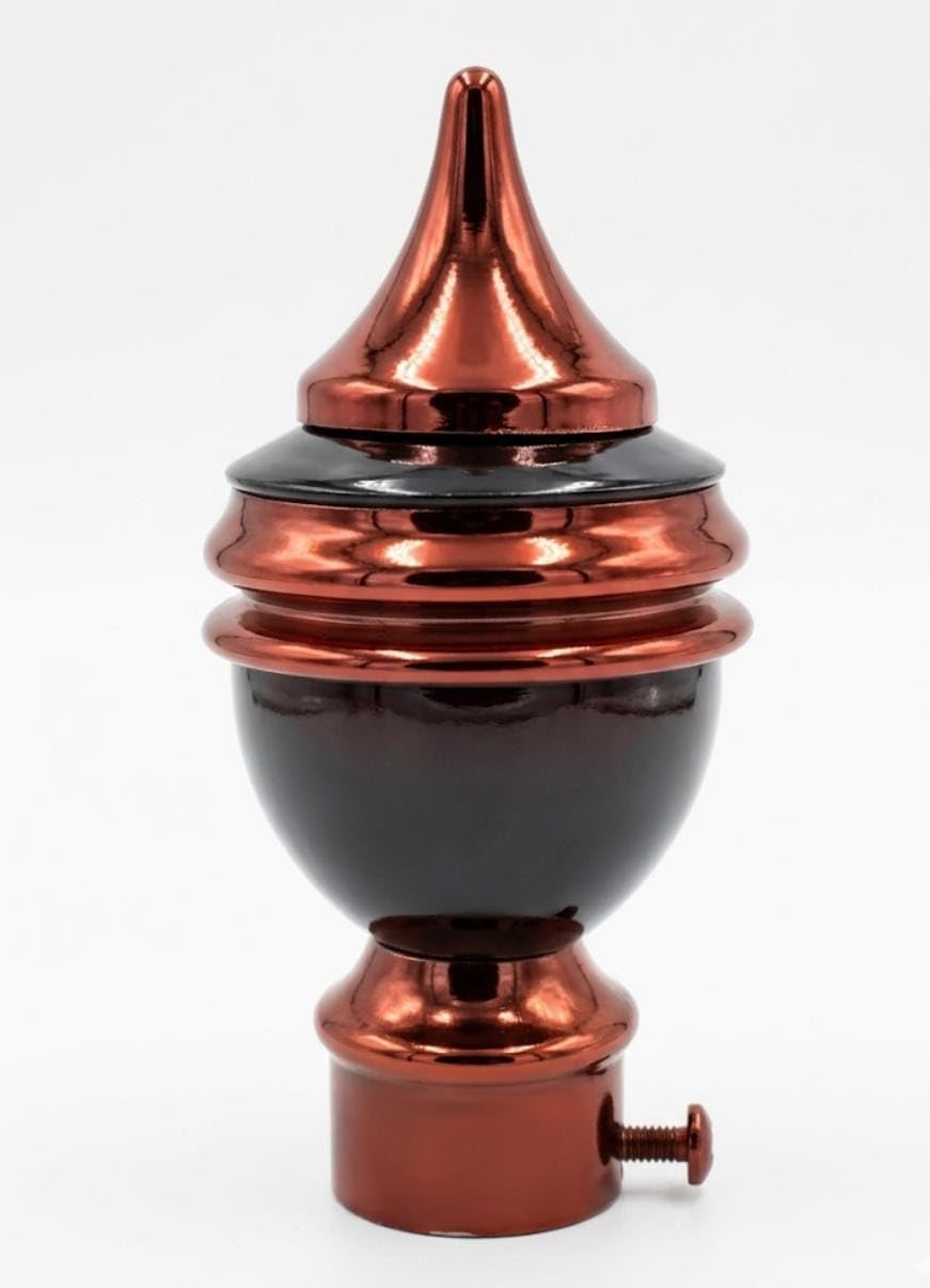 Curtain Rod Finial Holder with Support, Designer Parda Bracket for Door & Window Fitting, Copper Finish, 3.5 Inch Heavy Duty Rod Holder-image-45