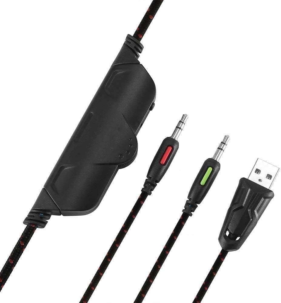 Cuffie da Gioco con Audio Surround, Microfono e Luce con cancellazione del Rumore, Cuffie universali for Computer Desktop for Notebook