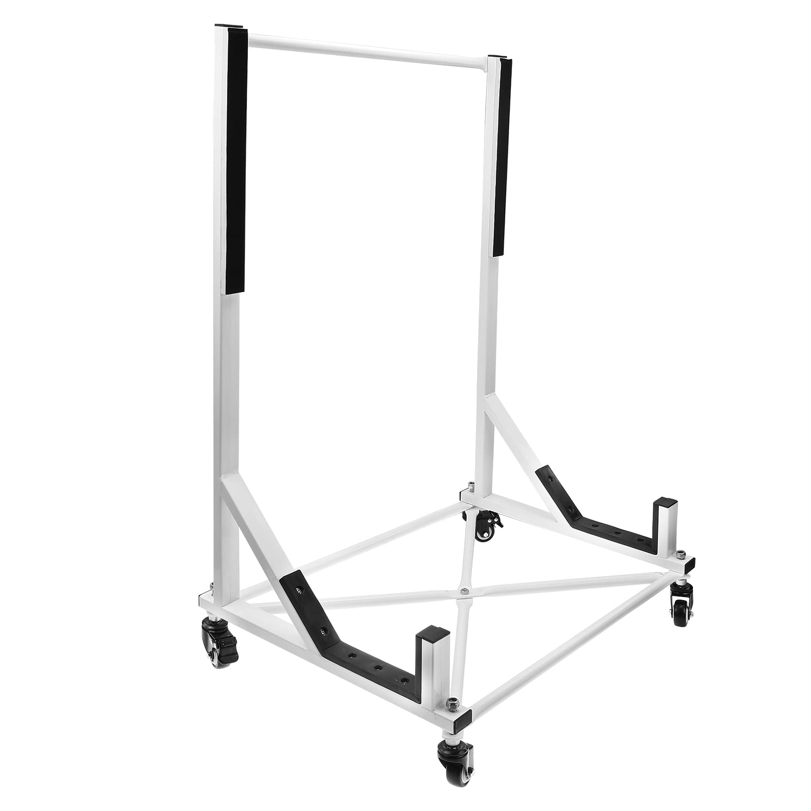 A-Premium White Hard Top Storage Cart with Dust Cover Compatible with Chevrolet Corvette Mazda MX-5 Miata Porsche 911 Boxster Mercedes-Benz SL320 SL500