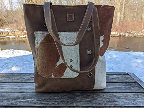Real Leather Hair-On Purse | Large Real Leather Cross Body | Real Leather Handmade Bag | Women Outdoors Rustic Country | LB213