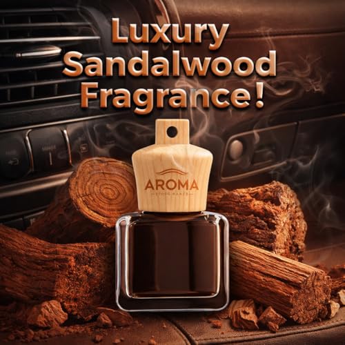 Image of Aroma Car Perfume Wood Air Freshener Soothing Sandalwood 7ml