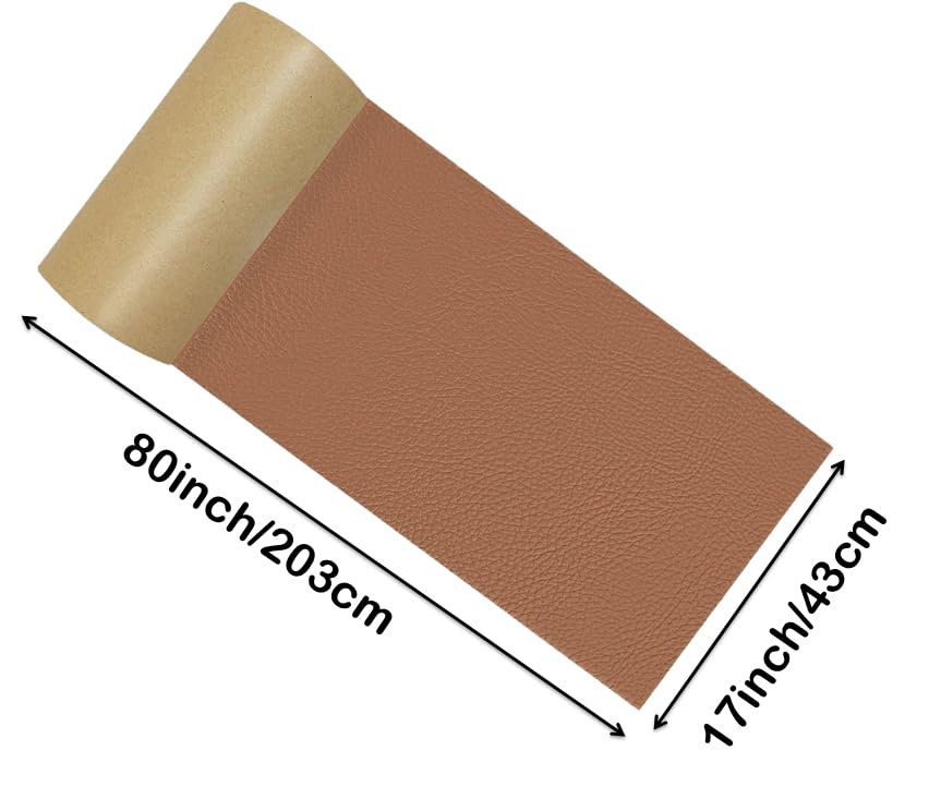 Miniatura 2 de Parche de reparación de cuero grande para sofás, asientos de 17 x 80 pulgadas, parches de cuero autoadhesivos para muebles, tapizados de cuero,