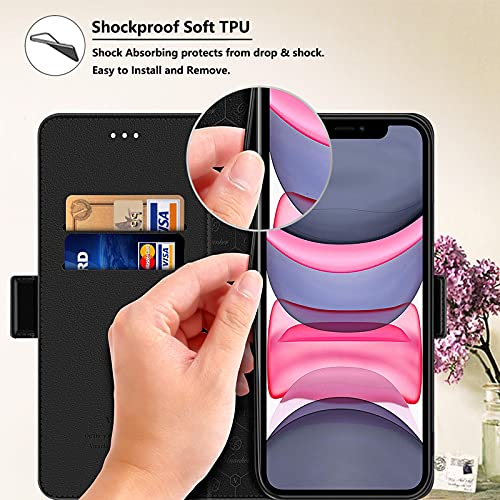 Vinanker Cover per iPhone 11, Flip Cover in Pelle