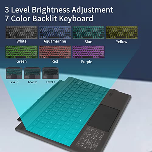 Gracemind 1089D Surface Pro 7 Wireless Bluetooth Keyboard thumb #2