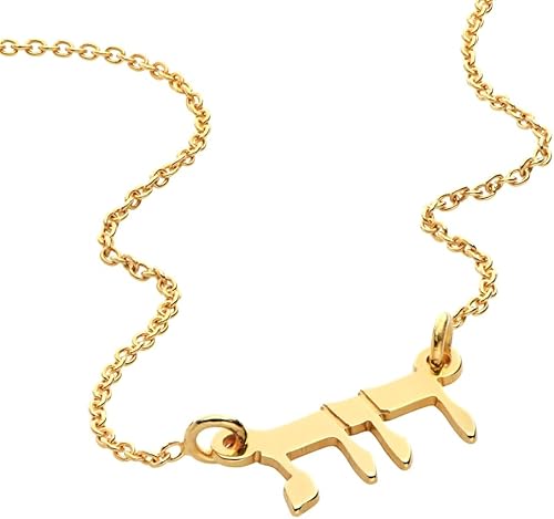 Miniatura 6 de MYKA - Collar con nombre hebreo personalizado - Placa de joyería personalizada - Regalo con letras judías para ella, él, hombres, mujeres - Joyería