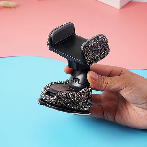 Miniatura 10 de Soporte para teléfono de automóvil, ajustable, universal, brillante, fuerte, pegajoso, base de ventilación de aire, soporte para teléfono celular,