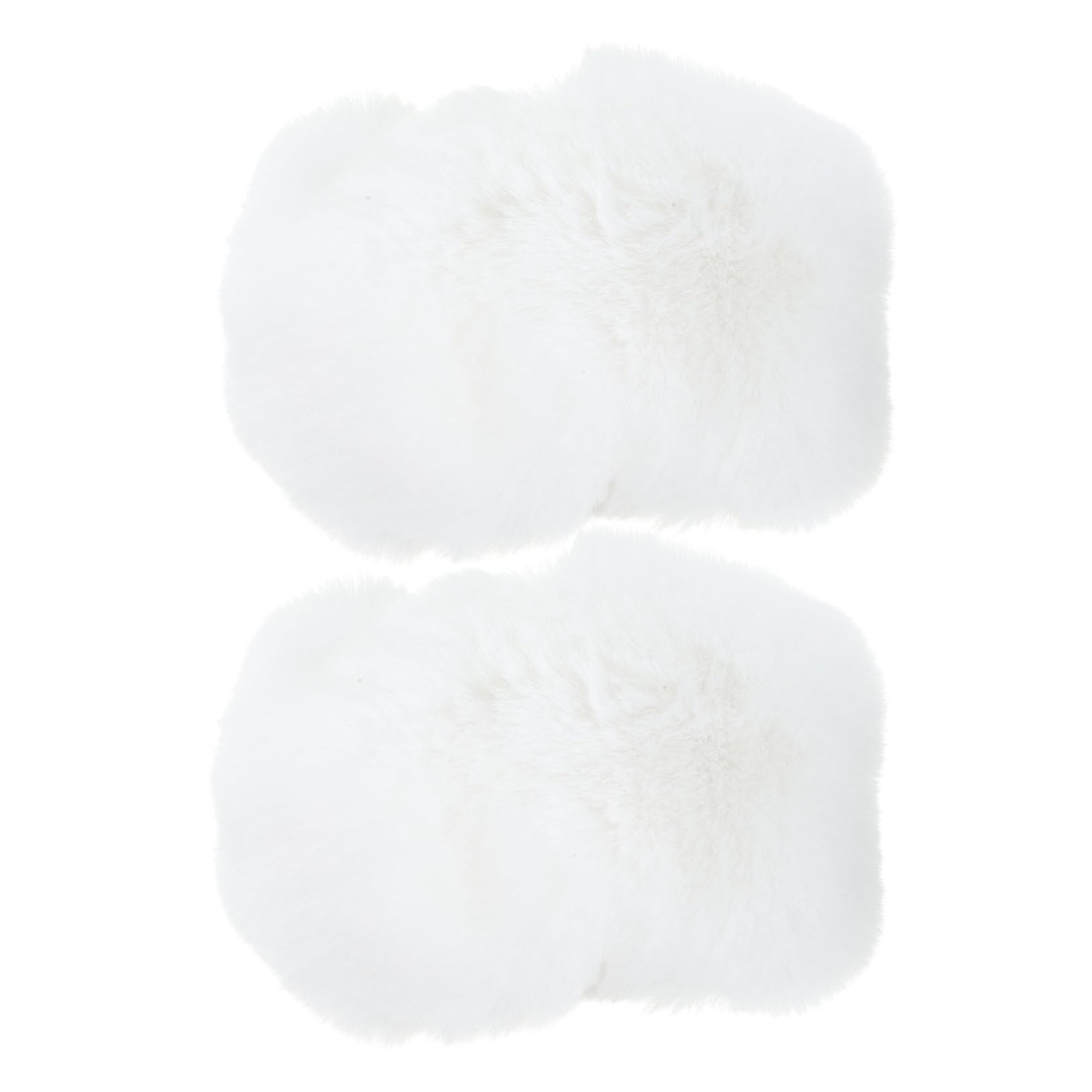 Didiseaon Warm Cuff Leg Warmer 2pcs Women's Faux Fur Sleeves Arm Protection Winter Oversleeve Elastic Wrist Cover Fashion Accessory