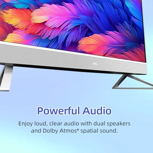 Image of Dell 27 inch 2K Touchscreen All-in-One Desktop PC, Intel Core 7 150U, 16 GB DDR5 RAM, 512GB SSD, NVIDIA GeForce MX570A, Anti-Glare, HDMI, Wi-Fi 6E, USB Type C | A, Wireless Keyboard & Mouse, Windows 11Pro