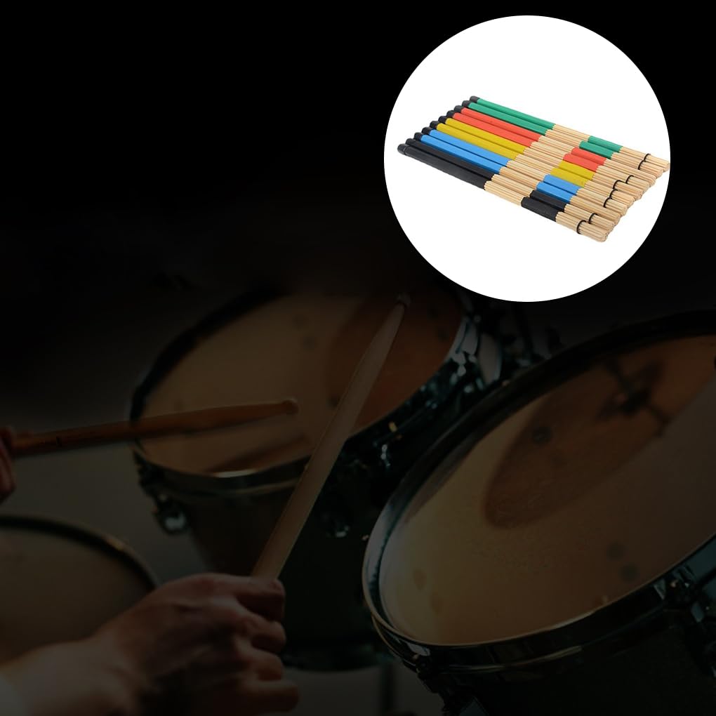 10 zestaw 2 sztuk pałeczki perkusyjne instrumenty kołki akcesoria powięzi części perkusyjne kije pręt ballada bęben muzyka folk gumowy uchwyt niebieski