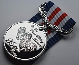The Commemorative Coin Company 25th Silver Wedding Anniversary Medal for Long/Distinguished Service and Bravery in the Field. Gift/Present Husband/Wife/Partner