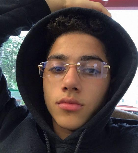 JUDOO Rimless Rectangle Sunglasses for Men Women Fashion Hip hop Frameless Designer Shades Y2K Square Clear Glasses - Image 2