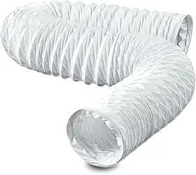 Duto PVC 125mm 5 Polegadas 3 Metros Flexível Para Ar Condicionado Portátil