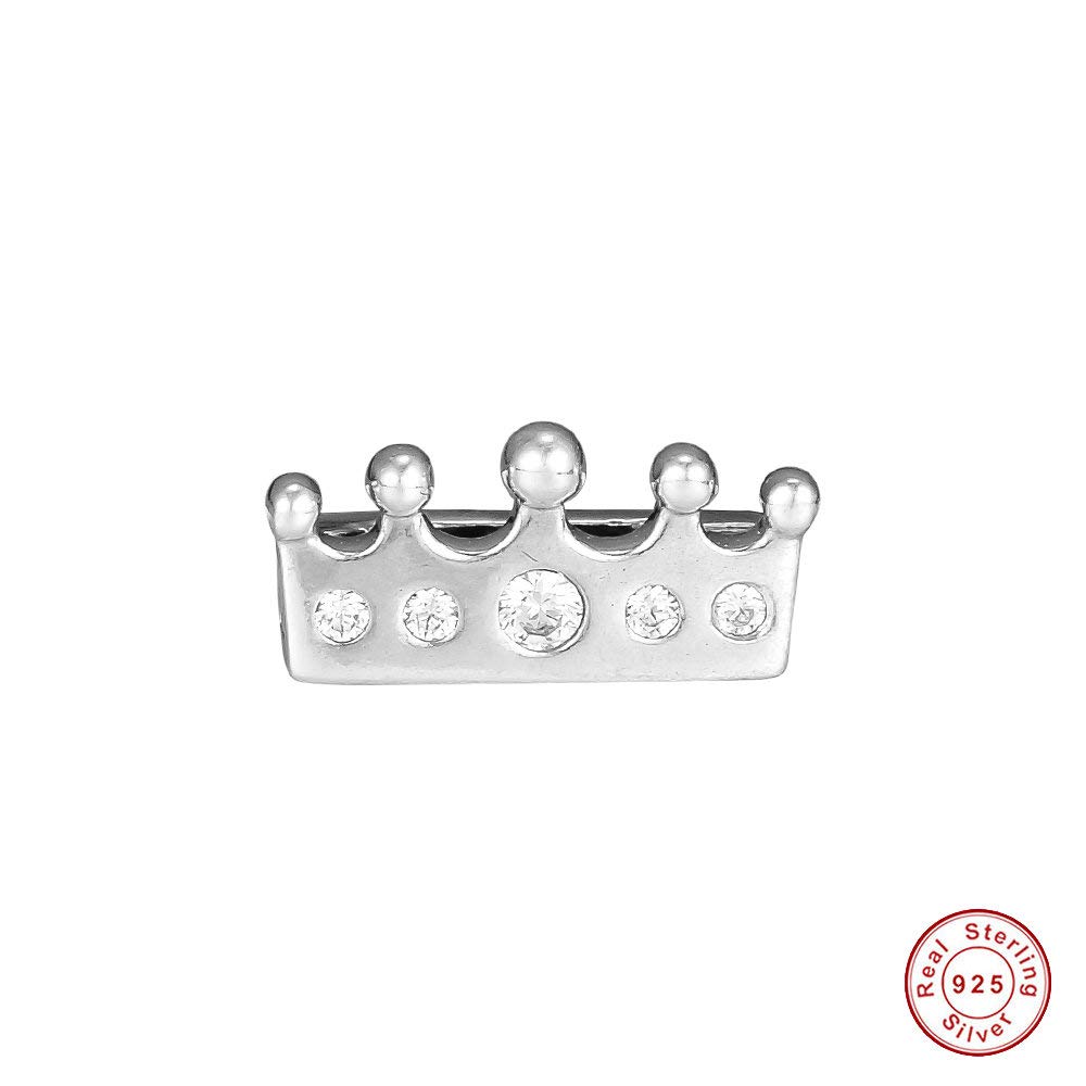 Mocci 2018 Autumn Reflexions Crown Clip Clear Cz Bead 925