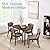 Best Choice Products 5-Piece Dining Set, Compact Mid-Century Modern Table & Chair Set for Home, Apartment w/ 4 Chairs, Padded Seats & Backrests, Wooden Frame - Light Gray/Walnut