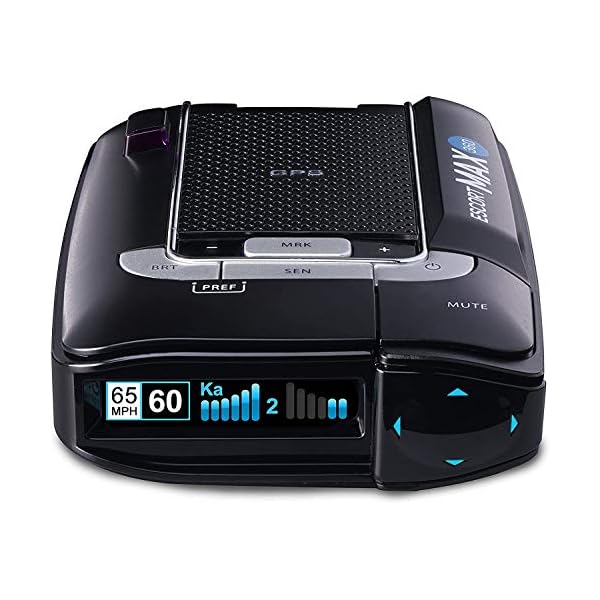 ESCORT MAX 360 Laser Radar Detector – GPS, Directional Alerts, Dual Antenna Front and Rear, Bluetooth Connectivity, Voice Alerts, OLED Display, Apple CarPlay and Android Auto Compatible