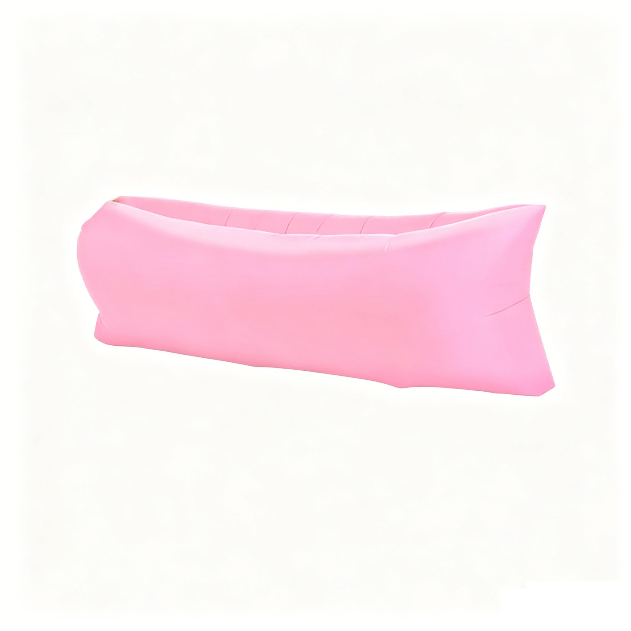 Inflatable Air Sofa Lounge Chair, Wind-Powered No-Pump Setup, Ergonomic Neck Pillow, Durable Waterproof Fabric, Portable for Beach, Camping, Hiking, Picnics Pink,Maximum Load Capacity 440 lbs
