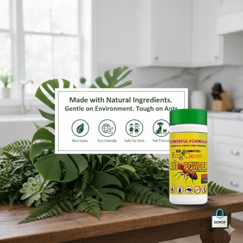 Image of Ecoclean All Ants Repelling Powder - 150g (2, 300 g (Pack of 2)) | Fast Acting, Wall Sticking, Long Lasting Powerful Effect for Home & Garden